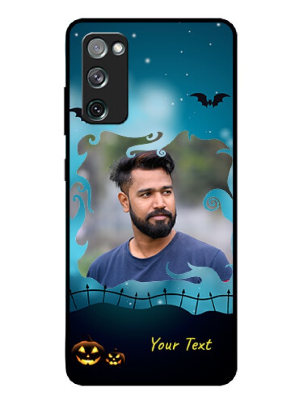 Custom Galaxy S20 FE 5G Custom Metal Phone CaseHalloween Frame Design