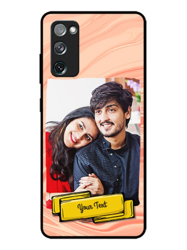 Custom Galaxy S20 FE 5G Custom Metal Phone CaseMarble Texture Design