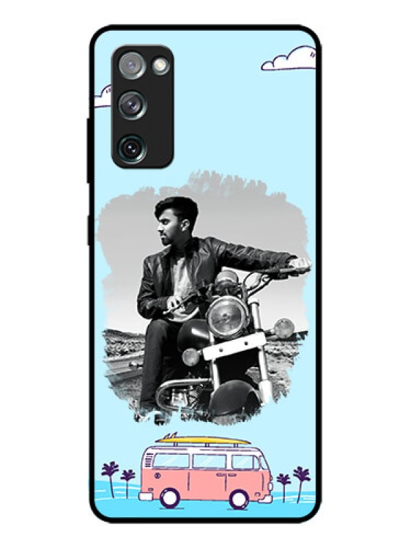 Custom Galaxy S20 FE 5G Custom Metal Phone CaseTravel and Adventure Design