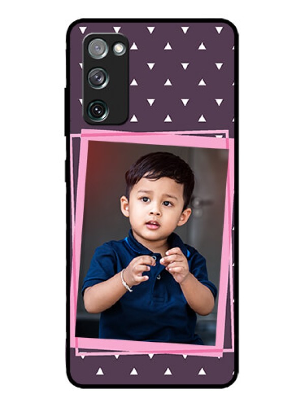 Custom Galaxy S20 FE 5G Custom Metal Phone CaseTriangle Pattern Dotted Design