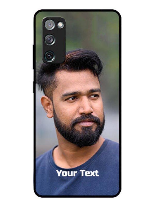 Custom Galaxy S20 FE 5G Custom Metal Phone CasePhoto With Text Design