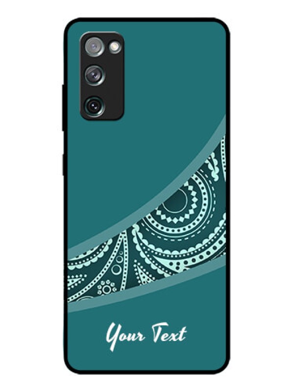 Custom Galaxy S20 FE 5G Custom Metal Phone CaseSemi Visible Floral Design