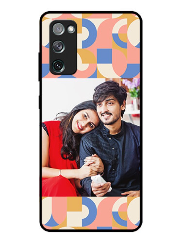 Custom Galaxy S20 FE 5G Custom Metal Phone CaseSemi - Circle Maze Pattern Design