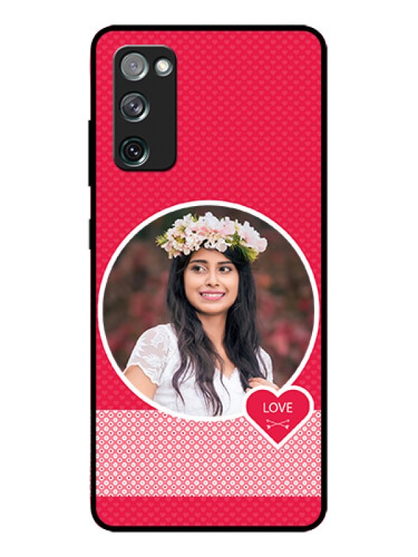 Custom Galaxy S20 FE Custom Metal Phone CasePink Color Pattern Design