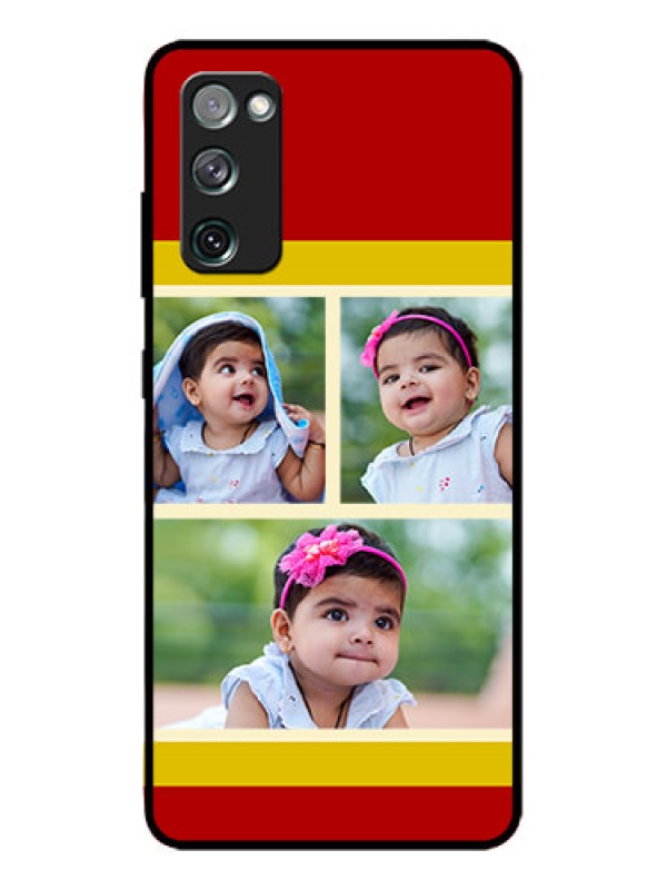 Custom Galaxy S20 FE Custom Metal Phone CaseMultiple Pic Upload Design