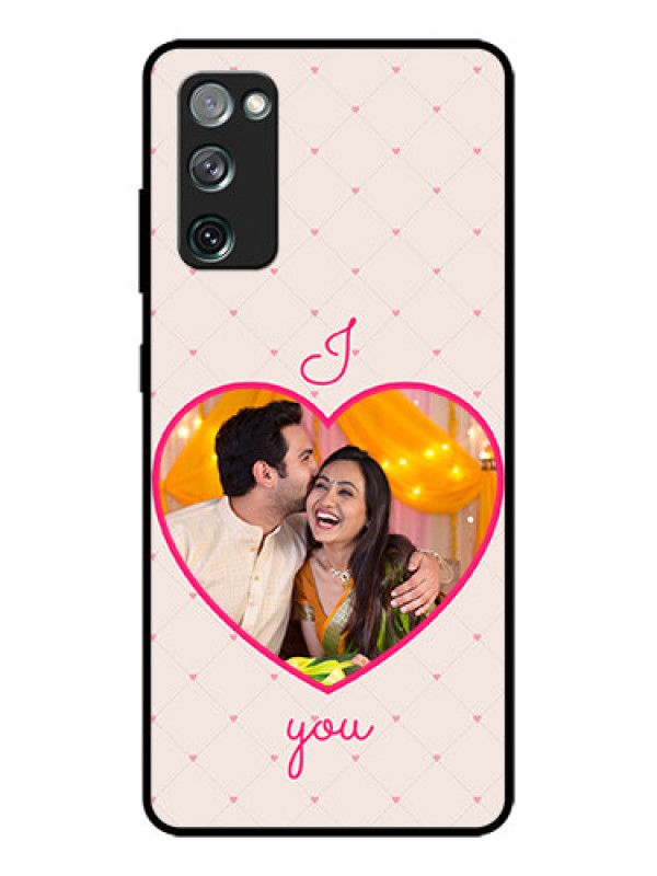 Custom Galaxy S20 FE Custom Metal Phone CaseHeart Shape Design