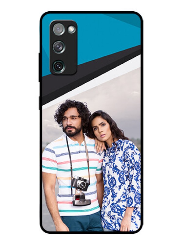 Custom Galaxy S20 FE Custom Metal Phone CaseSimple Pattern Photo Upload Design