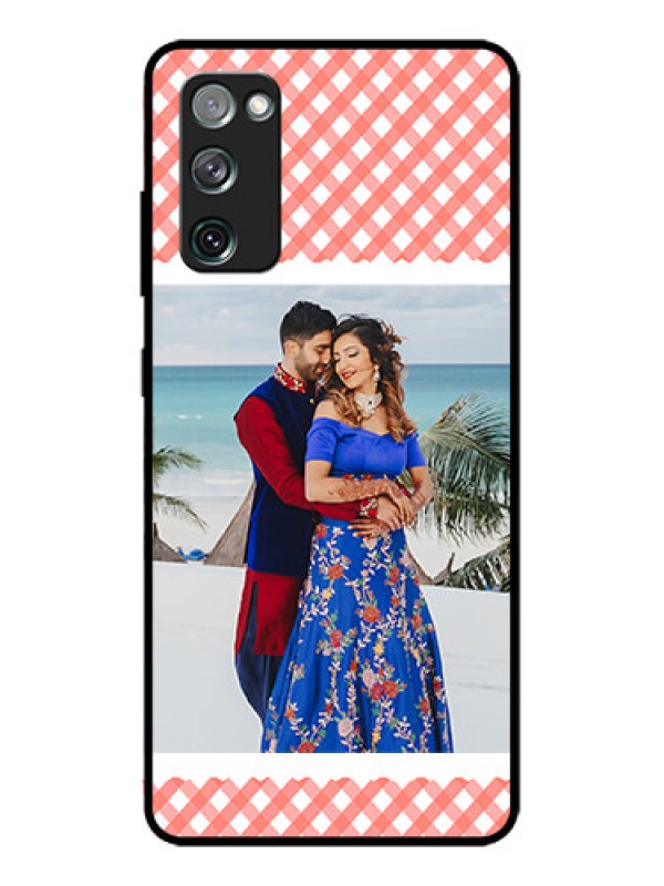 Custom Galaxy S20 FE Custom Metal Phone CasePink Pattern Design