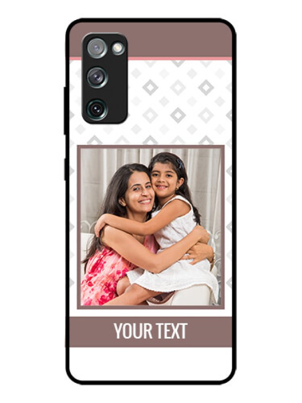 Custom Galaxy S20 FE Custom Metal Phone CaseSimple Diamond Design