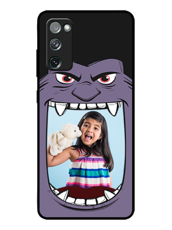 Custom Galaxy S20 FE Custom Metal Phone CaseAngry Monster Design