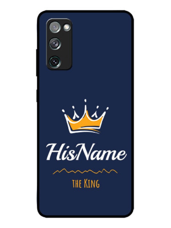 Custom Galaxy S20 FE Custom Metal Phone CaseKing With Name Design