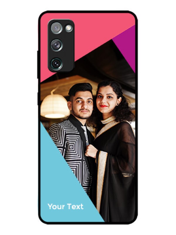 Custom Galaxy S20 FE Custom Metal Phone CaseStacked Triple Colour Design