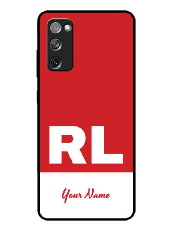 Custom Galaxy S20 FE Custom Metal Phone CaseDual Tone Custom Text Design