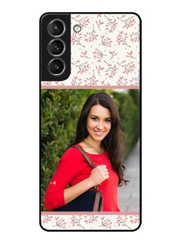 Custom Galaxy S21 Plus Custom Metal Phone Case - Stunning Floral Design