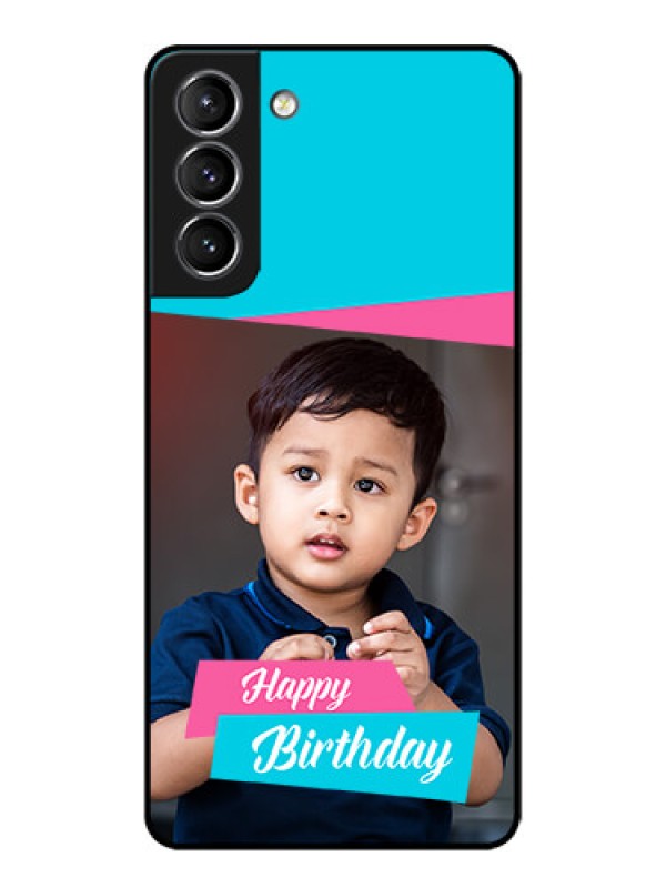 Custom Galaxy S21 Plus Custom Metal Phone Case - Image Holder With 2 Color Design