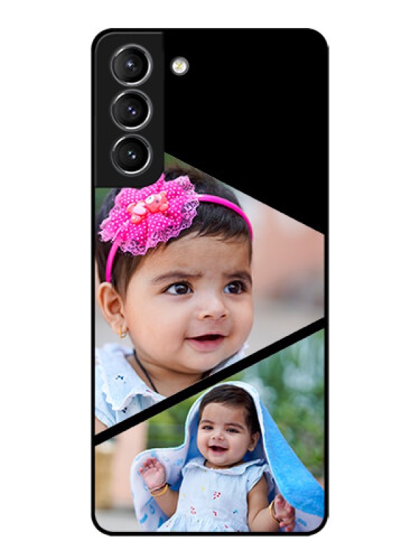 Custom Galaxy S21 Plus Custom Metal Phone Case - Semi Cut Design