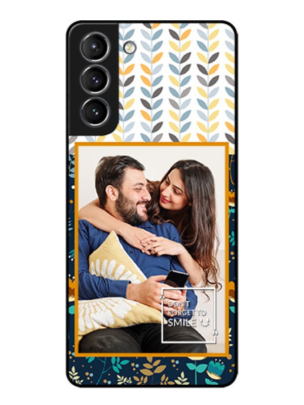 Custom Galaxy S21 Plus Custom Metal Phone Case - Pattern Design