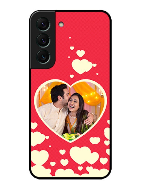 Custom Galaxy S22 5G Custom Metal Phone CaseLove Symbols Phone Cover Design