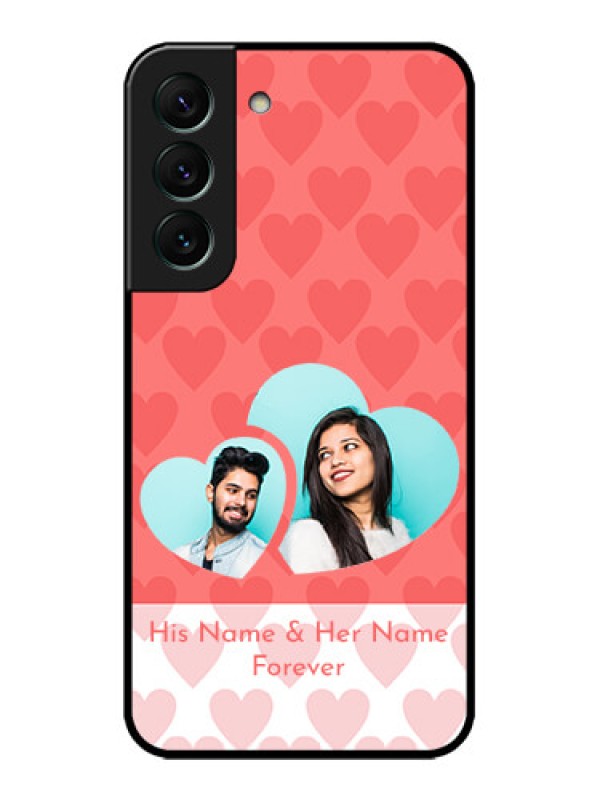 Custom Galaxy S22 5G Custom Metal Phone CaseCouple Pic Upload Design