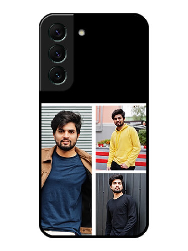 Custom Galaxy S22 5G Custom Metal Phone CaseUpload Multiple Picture Design