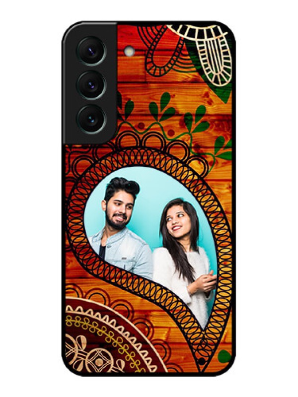 Custom Galaxy S22 5G Custom Metal Phone CaseAbstract Colorful Design