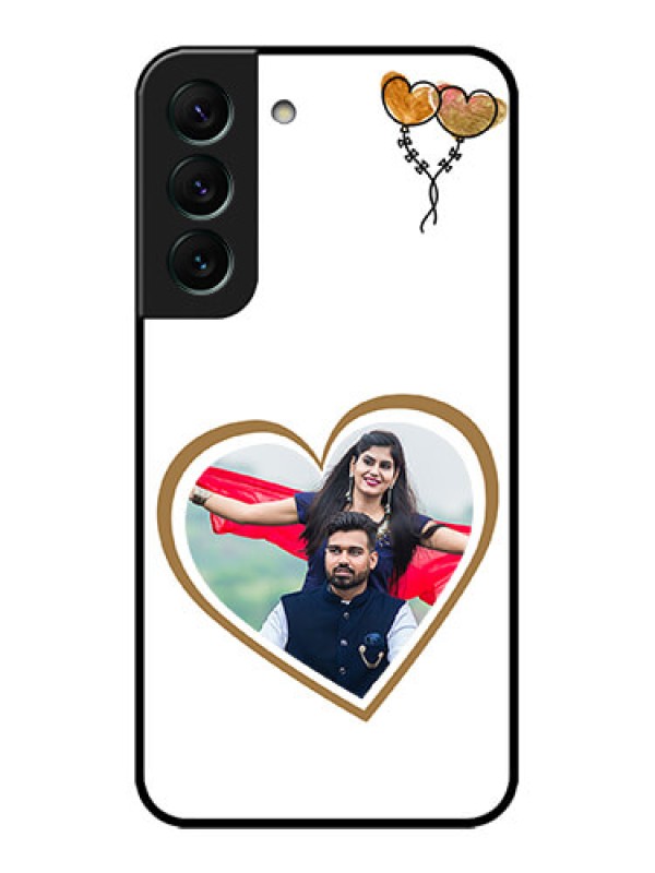 Custom Galaxy S22 5G Custom Metal Phone CaseYou and Me Design