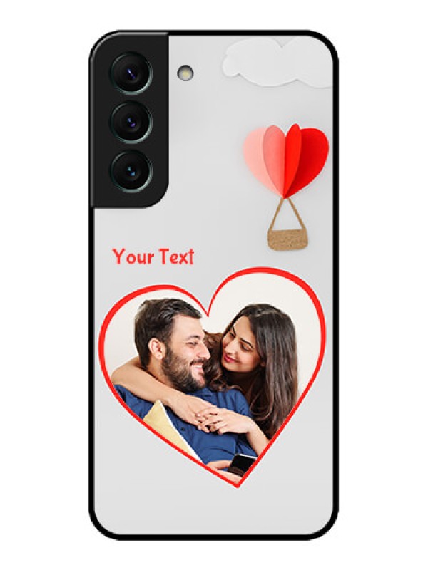 Custom Galaxy S22 5G Custom Metal Phone CaseParachute Love Design