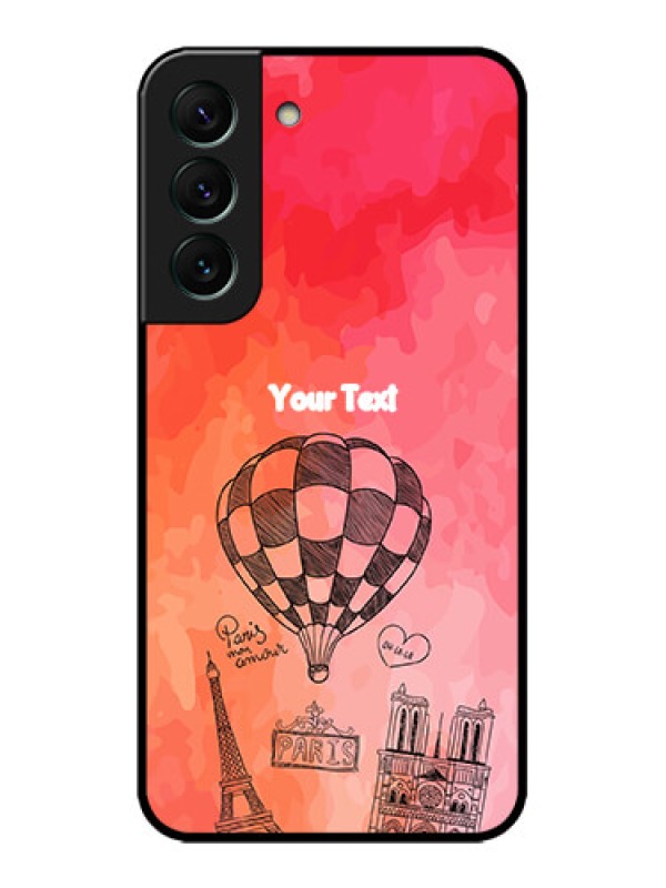 Custom Galaxy S22 5G Custom Metal Phone CaseParis Theme Design