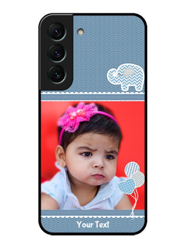 Custom Galaxy S22 5G Custom Metal Phone CaseWith Kids Pattern Design
