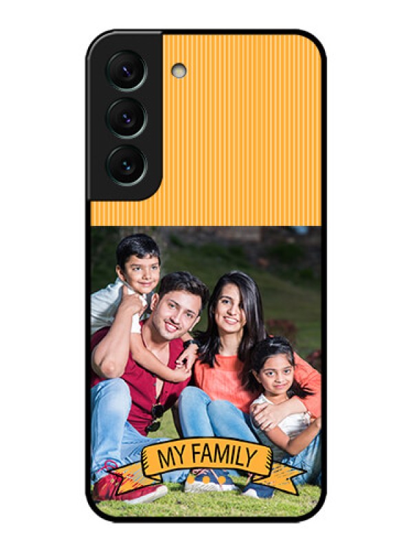 Custom Galaxy S22 5G Custom Metal Phone CaseMy Family Design