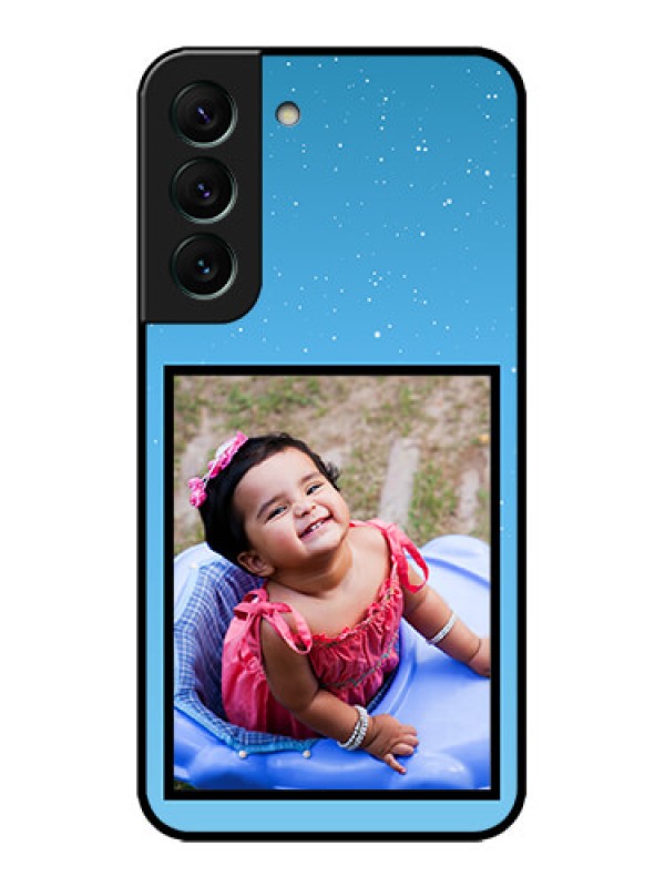 Custom Galaxy S22 5G Custom Metal Phone CaseWave Pattern Colorful Design