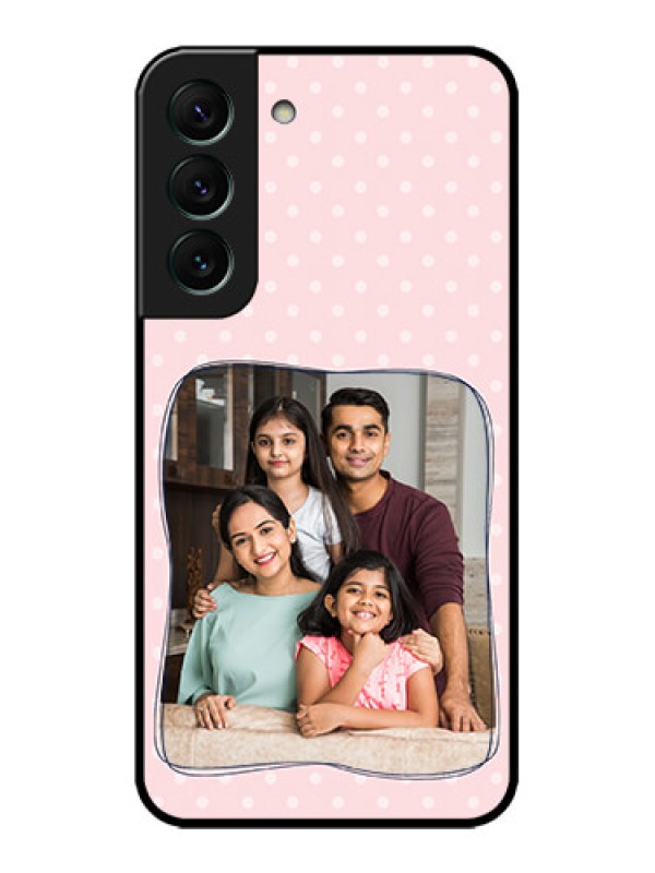 Custom Galaxy S22 5G Custom Metal Phone CaseFamily With Dots Design