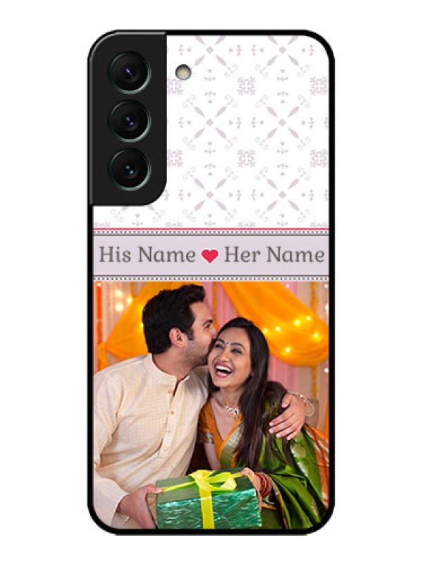 Custom Galaxy S22 5G Custom Metal Phone CaseWith Photo And Ethnic Design