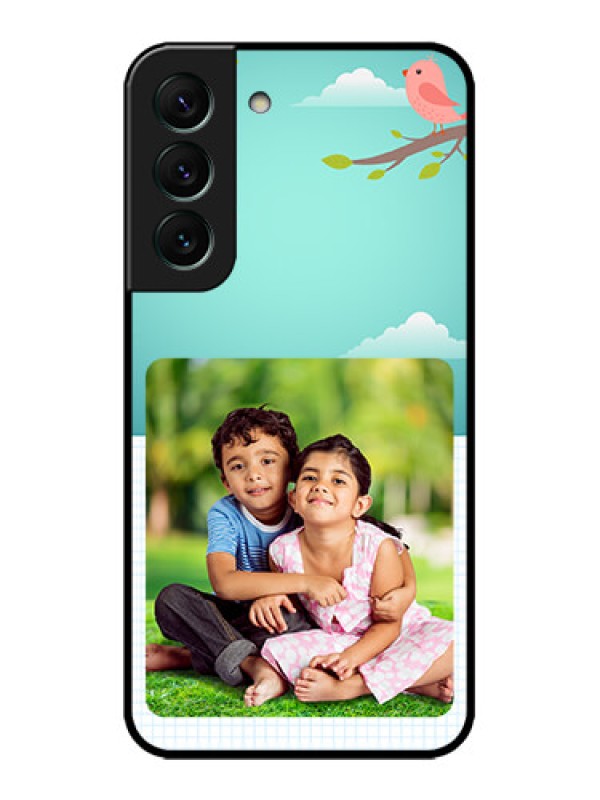 Custom Galaxy S22 5G Custom Metal Phone CaseDoodle Love Design