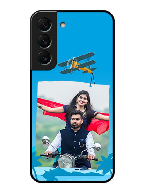 Custom Galaxy S22 5G Custom Metal Phone CaseTraveller Design