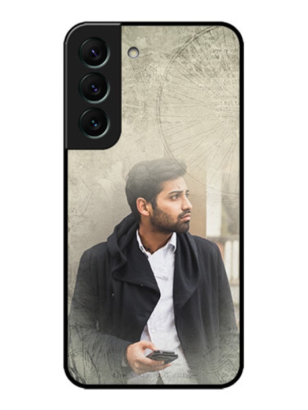 Custom Galaxy S22 5G Custom Metal Phone CaseWith Vintage Design