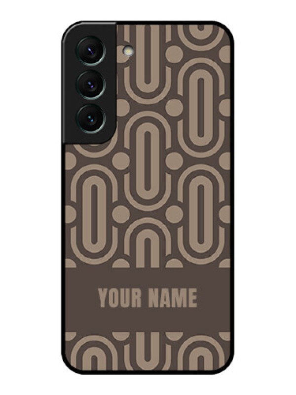 Custom Galaxy S22 5G Custom Metal Phone CaseCaptivating Zero Pattern Design