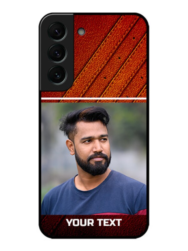 Custom Galaxy S22 Plus 5G Custom Metal Phone CaseLeather Phone Case Design