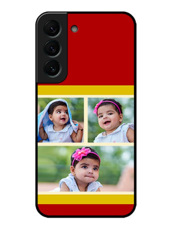 Custom Galaxy S22 Plus 5G Custom Metal Phone CaseMultiple Pic Upload Design