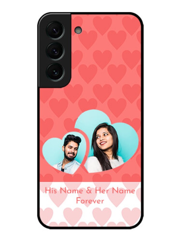 Custom Galaxy S22 Plus 5G Custom Metal Phone CaseCouple Pic Upload Design