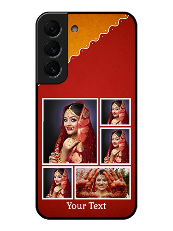 Custom Galaxy S22 Plus 5G Custom Metal Phone CaseWedding Pic Upload Design
