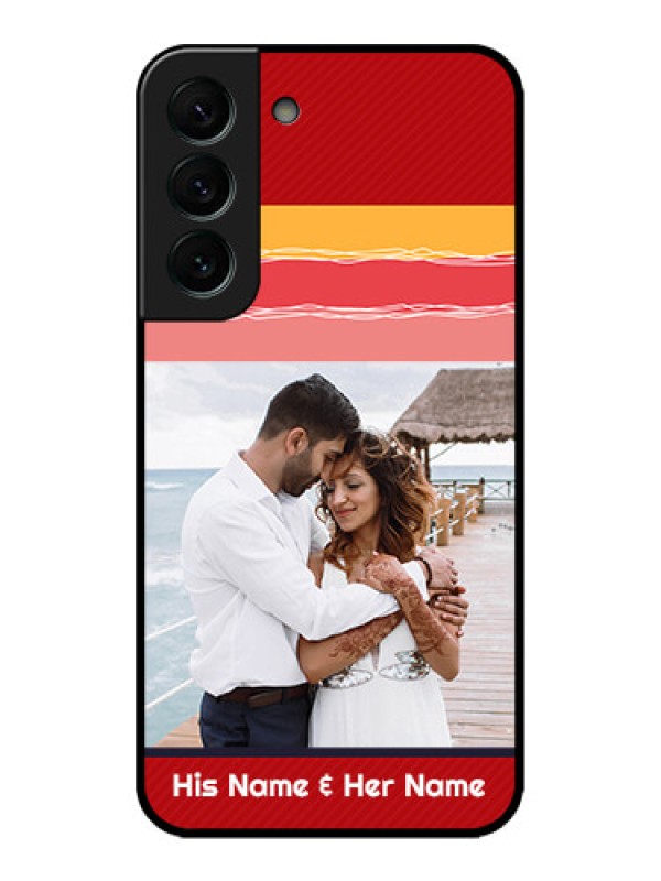 Custom Galaxy S22 Plus 5G Custom Metal Phone CaseColorful Case Design