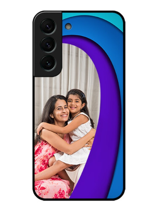 Custom Galaxy S22 Plus 5G Custom Metal Phone CaseSimple Pattern Design