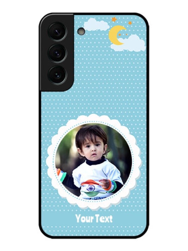 Custom Galaxy S22 Plus 5G Custom Metal Phone CaseViolet Pattern Design