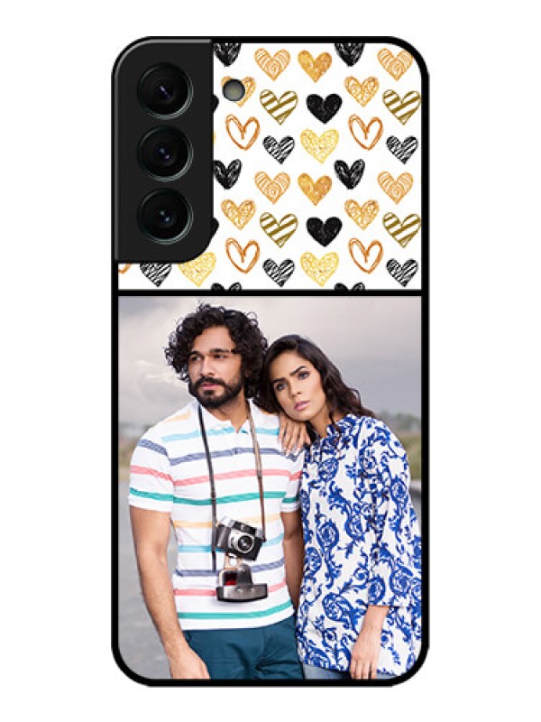 Custom Galaxy S22 Plus 5G Custom Metal Phone CaseLove Symbol Design