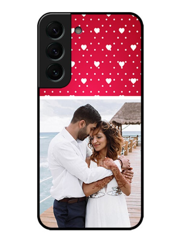Custom Galaxy S22 Plus 5G Custom Metal Phone CaseHearts Mobile Case Design