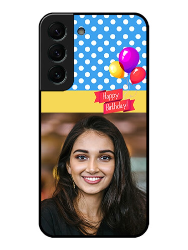 Custom Galaxy S22 Plus 5G Custom Metal Phone CaseHappy Birthday Design