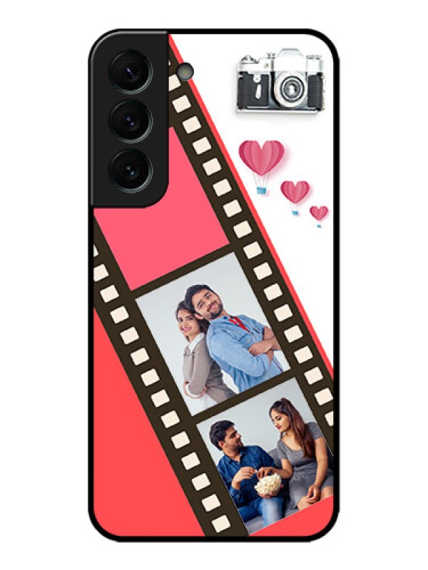 Custom Galaxy S22 Plus 5G Custom Metal Phone Case3 Image Holder With Film Reel