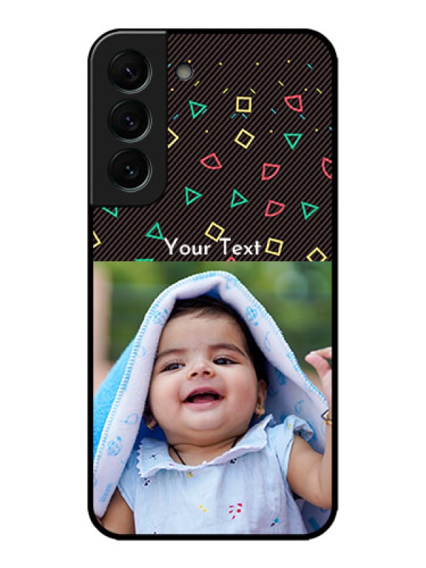 Custom Galaxy S22 Plus 5G Custom Metal Phone CaseWith Confetti Birthday Design