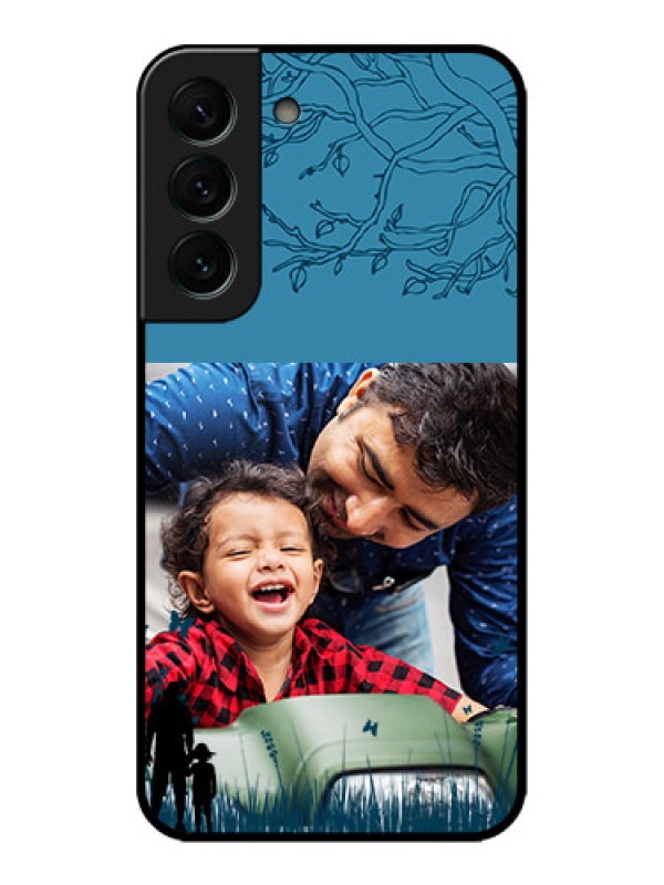 Custom Galaxy S22 Plus 5G Custom Metal Phone CaseBest Dad Design